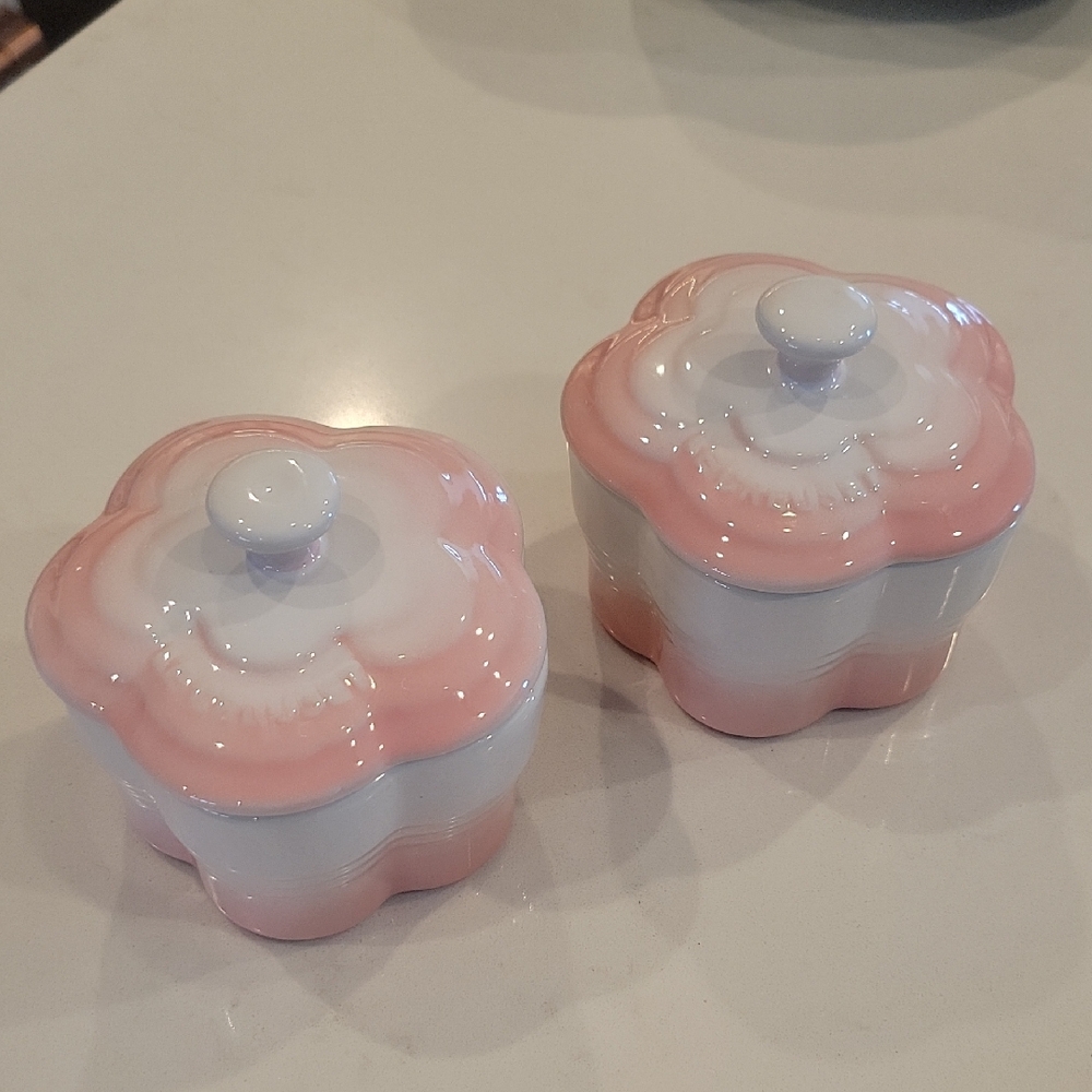 Powder Pink Le Creuset Cocottes